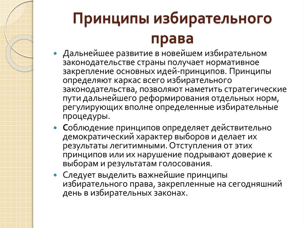 Избирательное право и избирательный процесс. Принципы избирательного процесса. Принципы избирательного процесса в РФ. Принципы избирательного права. Принципы нарушения избирательного права.