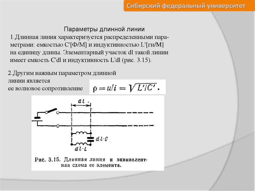 Длинная линия. Длинные линии ТОЭ. Длинные линии Электротехника. Параметры длинной линии.