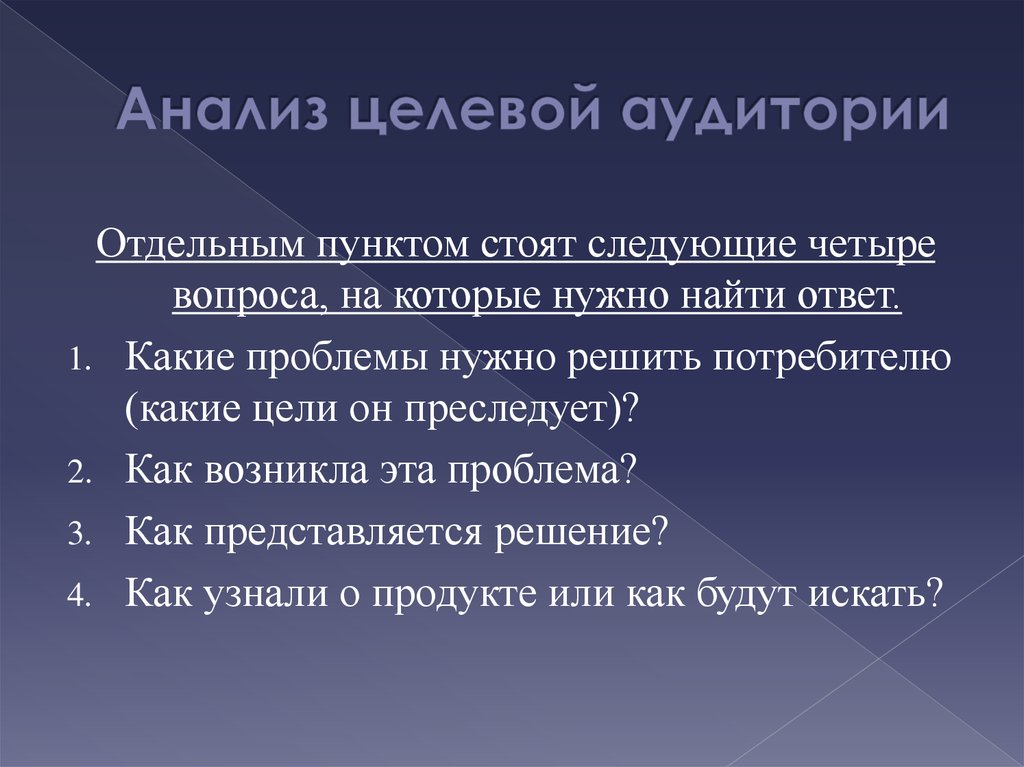 Отсутствие представления о целевой аудитории. Анализ целевовой аудитории. Исследование целевой аудитории. Алгоритм анализа целевой аудитории. Анализ целевой аудитории пример.