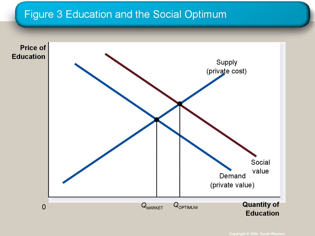 Figure 3 Education and the Social Optimum
