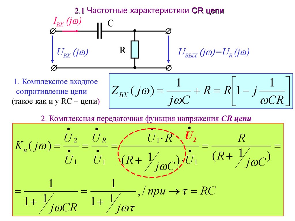 Комплексный параметр. Передаточная функция RC цепи. Передаточная функция интегрирующей RC цепи. Комплексное сопротивление RLC цепи. Комплексные передаточные функции электрических цепей.