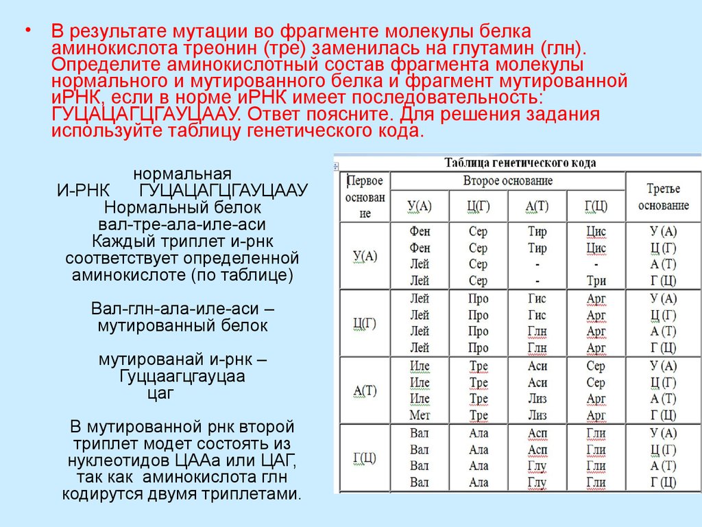 Изменение аминокислот последовательности белков