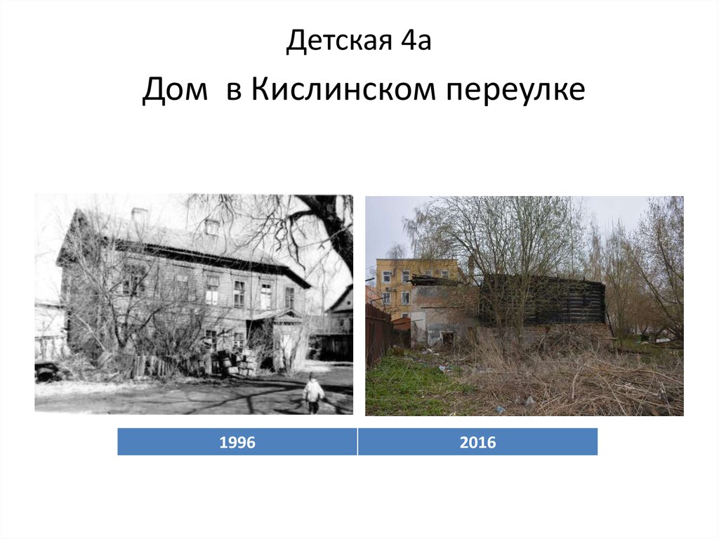 Детская 4а Дом в Кислинском переулке