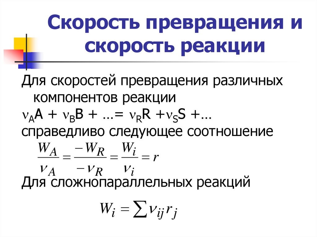 Превращения химических реакций