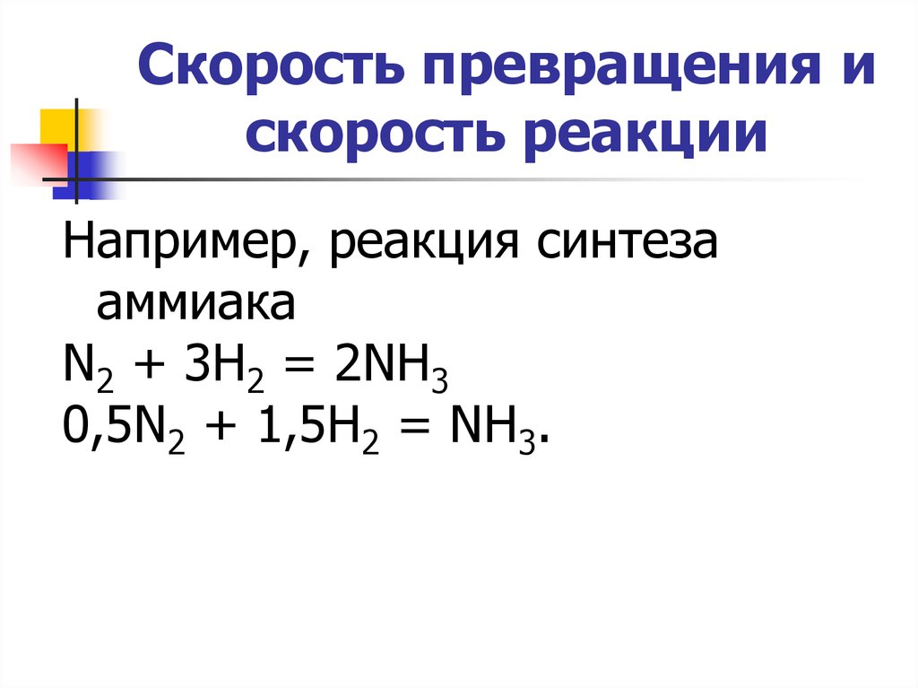 Процесс химического превращения