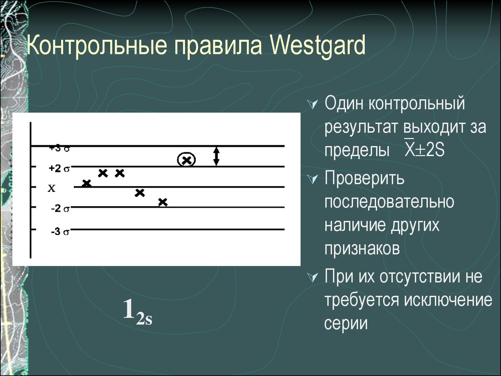 Контрольное правило. Контрольных правил Westgard. Правила Вестгарда. Правило Вестгарда контроль. Критерии Вестгарда контрольные.