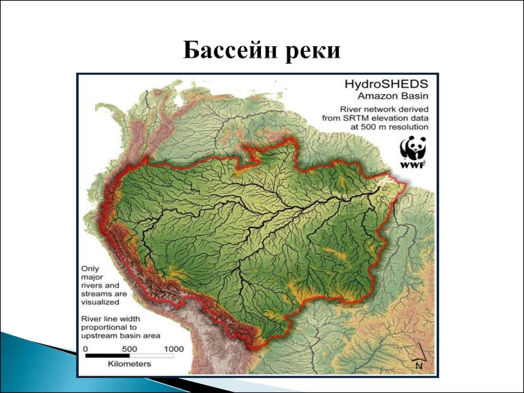 Бассейн амазонки на карте