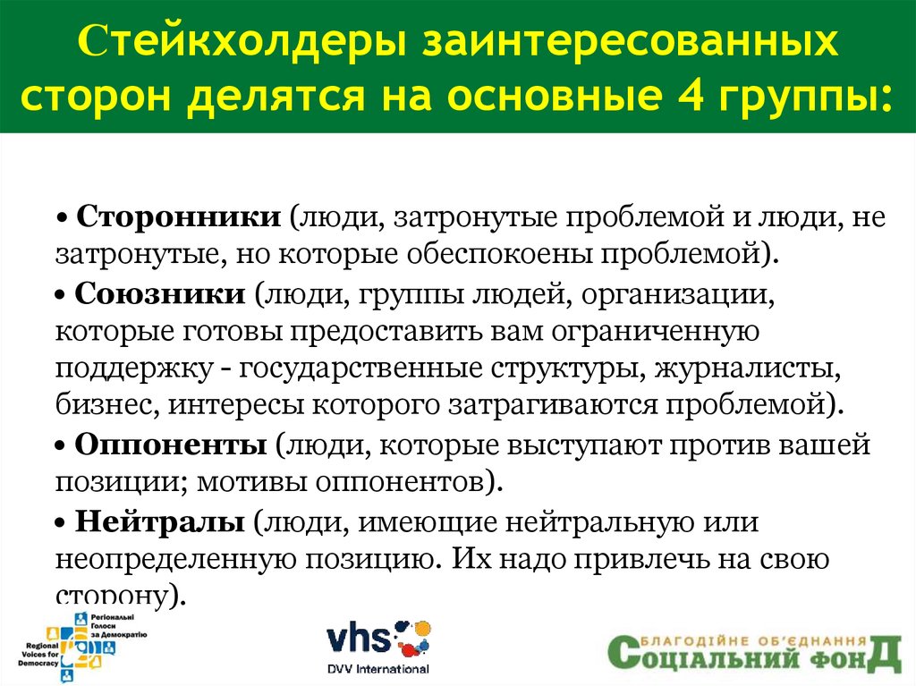 Группа единомышленников решающих общую задачу. Стейкхолдеры делятся на. Стейкхолдеры синоним. Как затрагивает проблема стейкхолдера. Стейкхолдер происхождение слова.