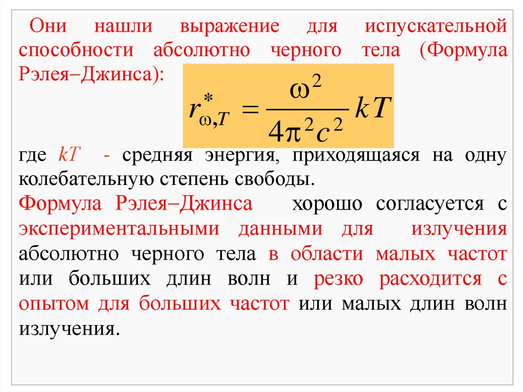 Тепловое излучение презентация