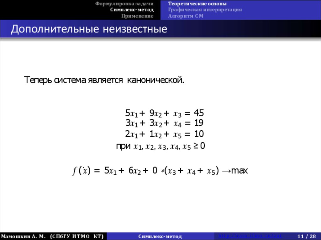 Симплекс-метод для решения задач линейного программирования - презентация  онлайн