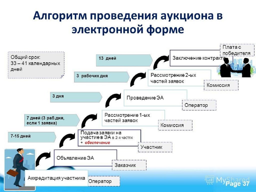 44 фз схема проведения электронного аукциона по 44