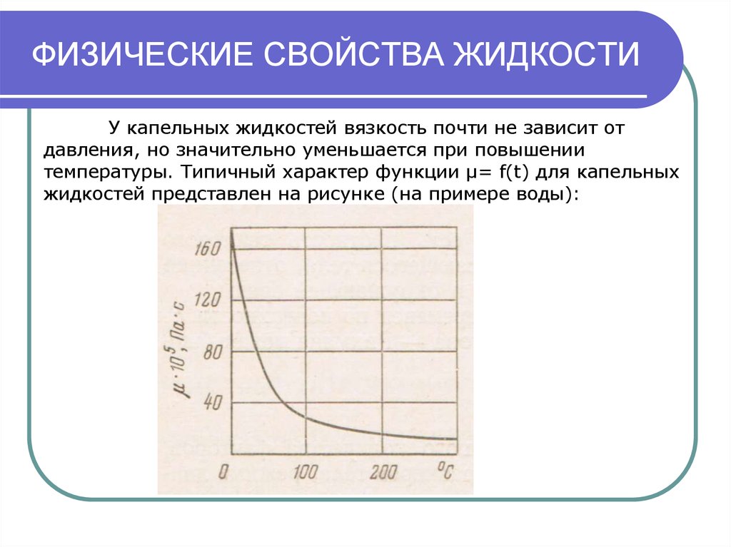 Зависимость жидкости от температуры. Зависимость вязкости КАПАТЕЛЬНОЙ жидкости и газов от давления. С увеличением температуры вязкость капельных жидкостей. Зависимость коэффициента вязкости от давления. Зависимость вязкости воды от температуры и давления.