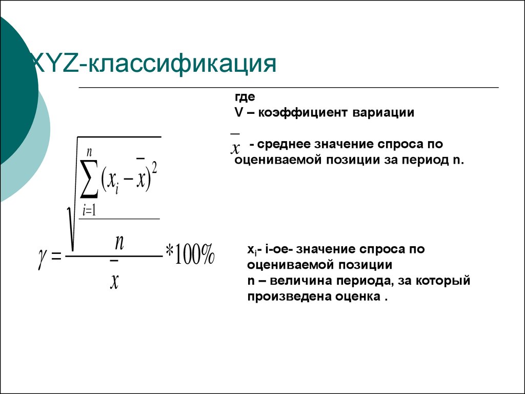 Период величина. Xyz анализ в управлении запасами. Метод xyz анализа. Коэффициент вариации в логистике. Xyz классификация.