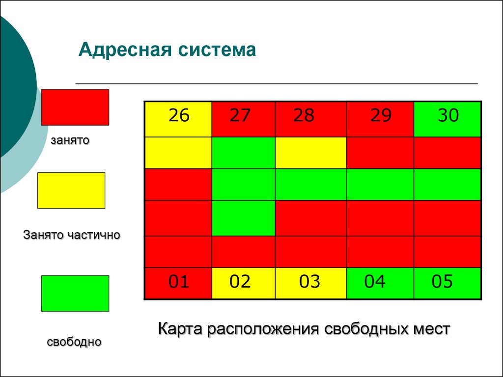 Располагать свободным