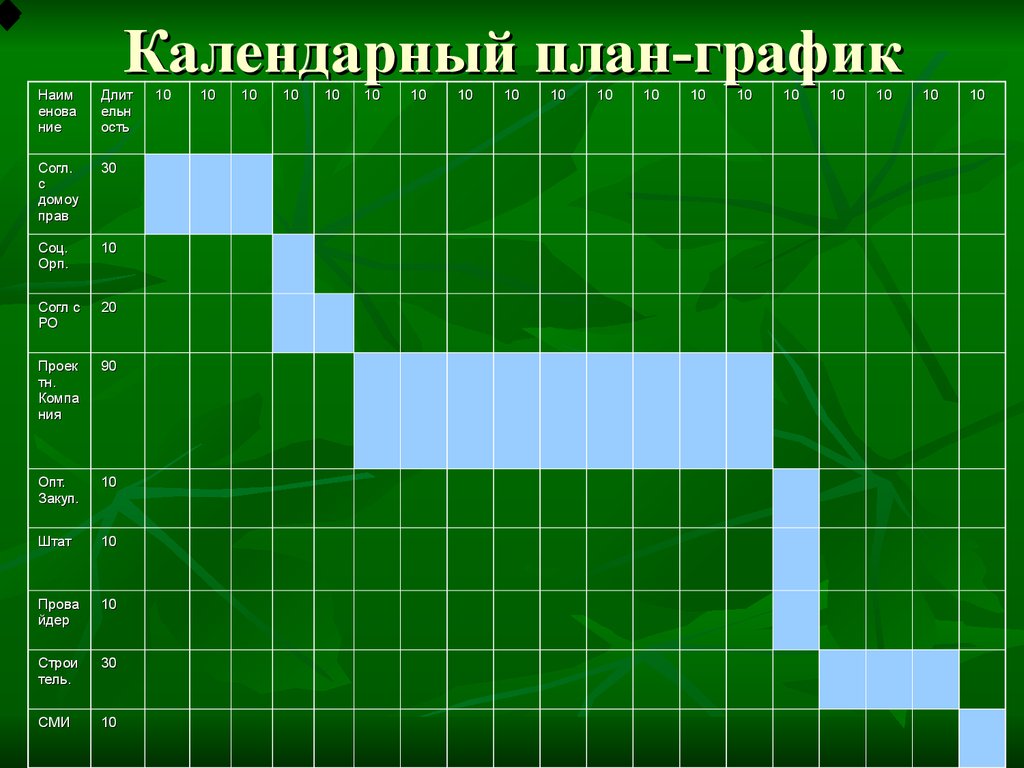 Календарный план картинки