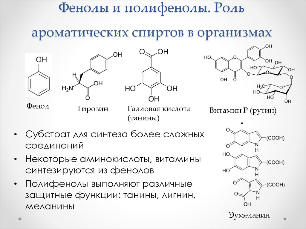 Фенольные соединения презентация