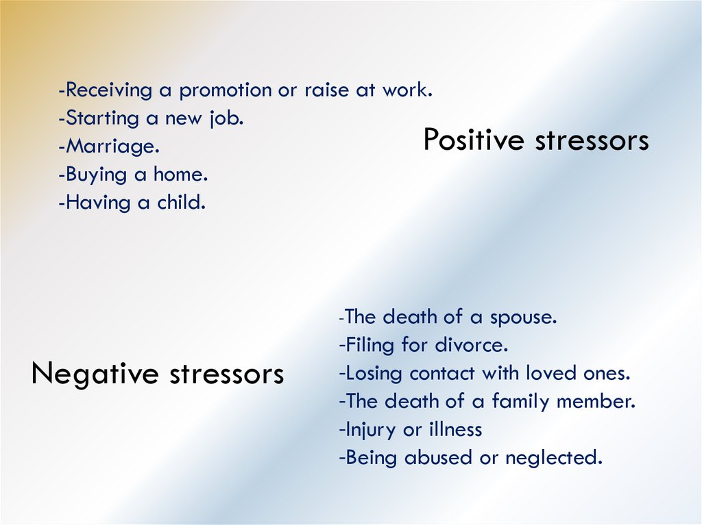 TURN negative stress to positive feelings