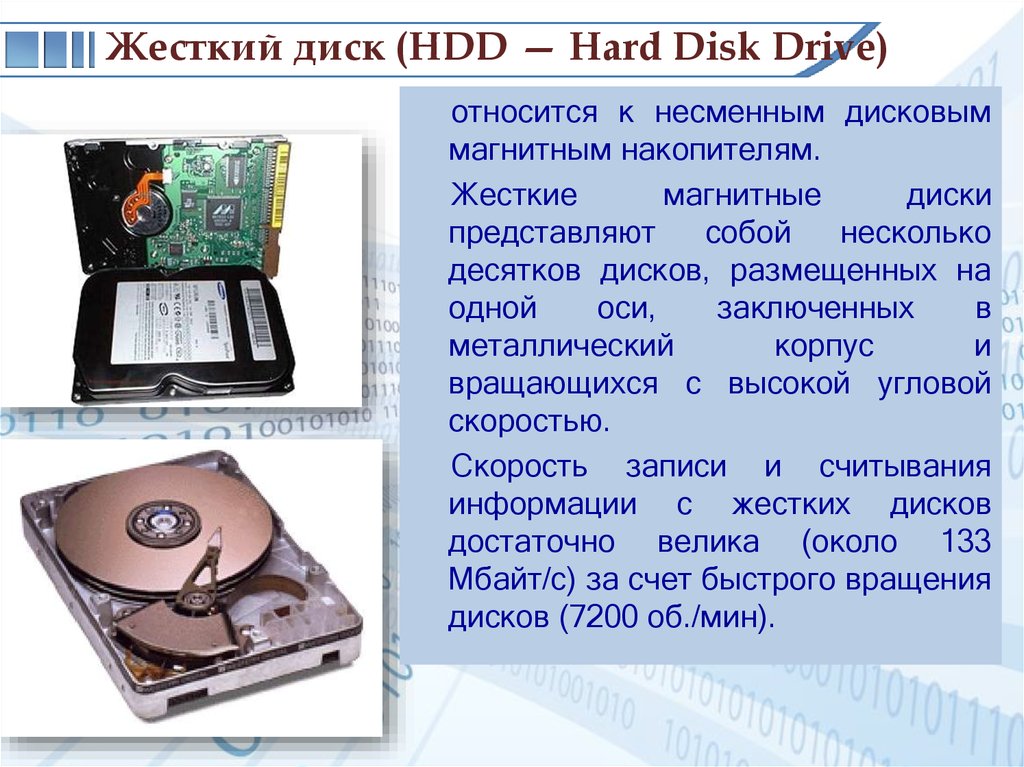 Жесткий диск (HDD — Hard Disk Drive)