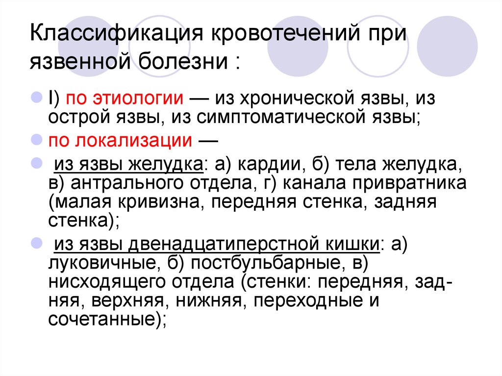 Желудочно кишечные кровотечения язвенной этиологии презентация