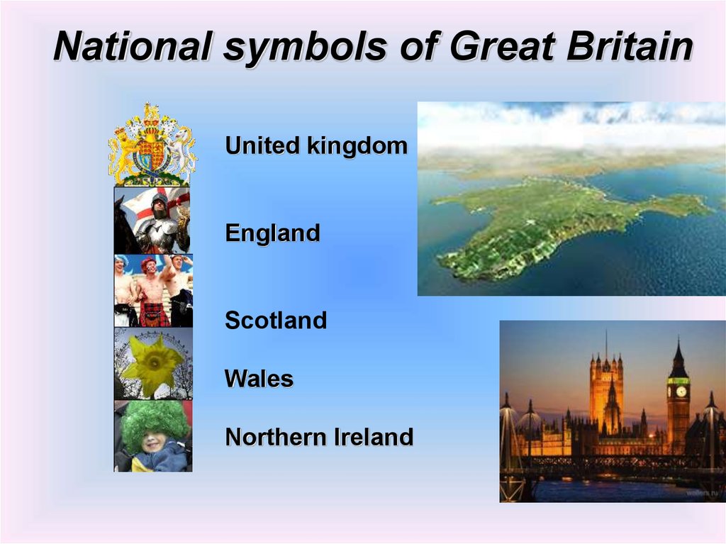 National symbols of Great Britain - online presentation