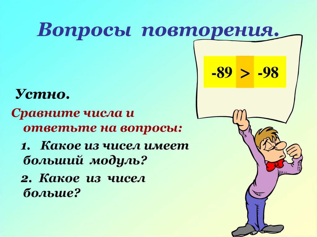 Повторяться спросить. Какие числа называются положительными 6 класс. Числа имеющие модуль. Вопросы для повторения. 2 5 Как называется это число.