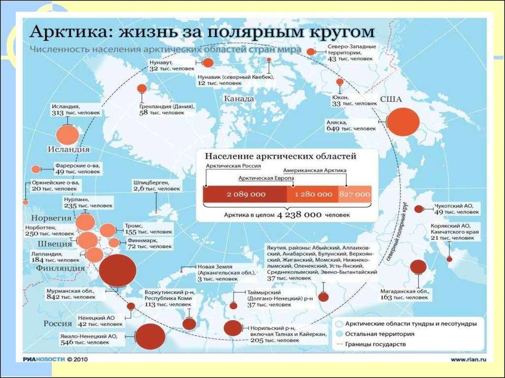 Народы крайнего севера карта