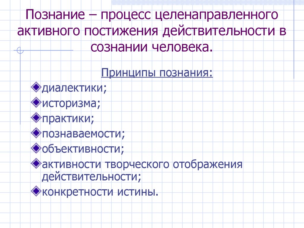 Познание как предмет философского анализа