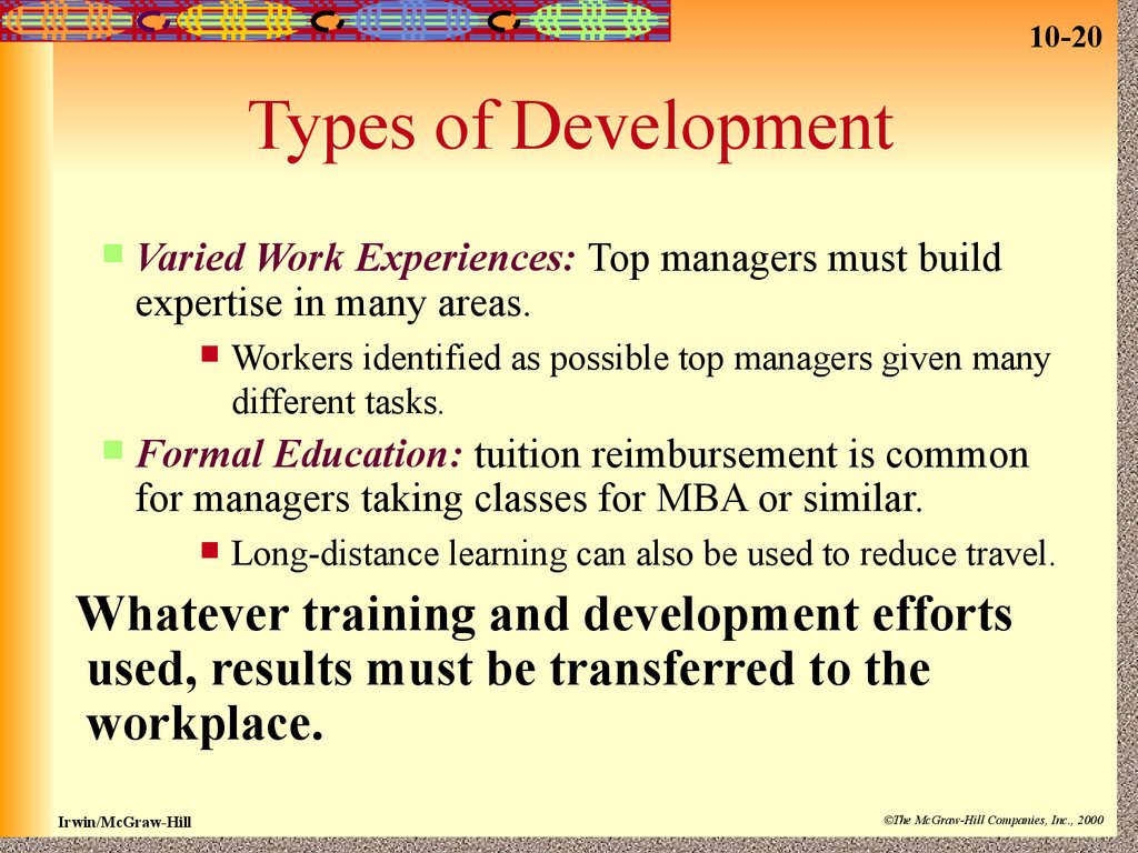 Types of Development
