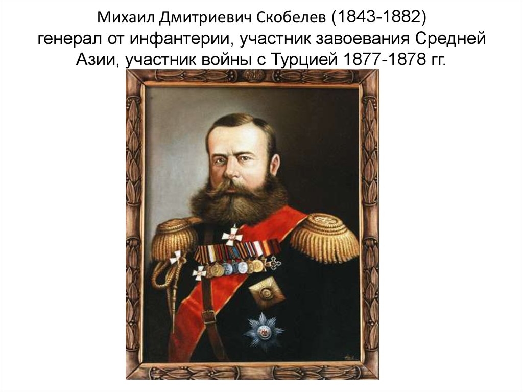 Презентация михаил скобелев