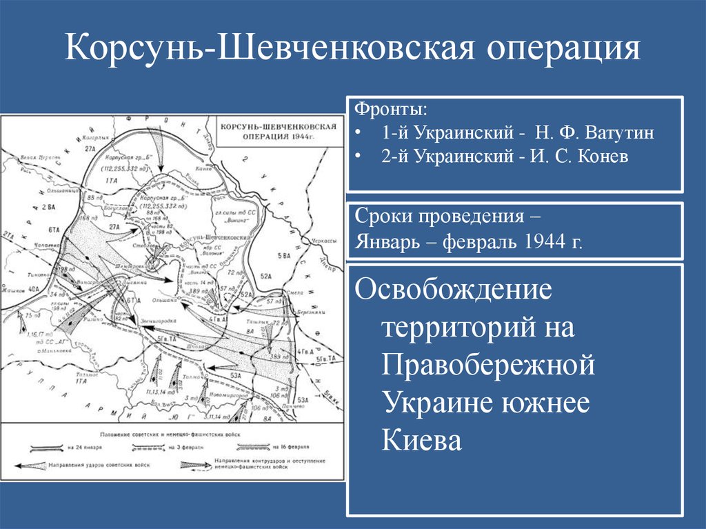 Корсунь шевченковская операция презентация