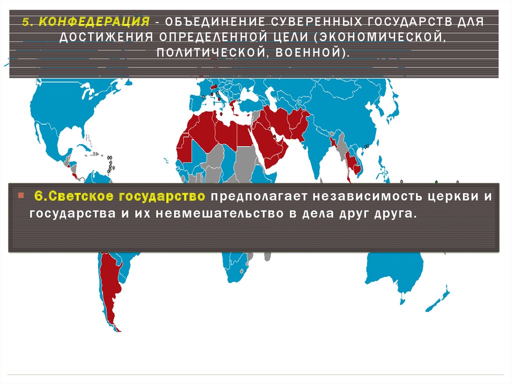 Конфедерации сейчас