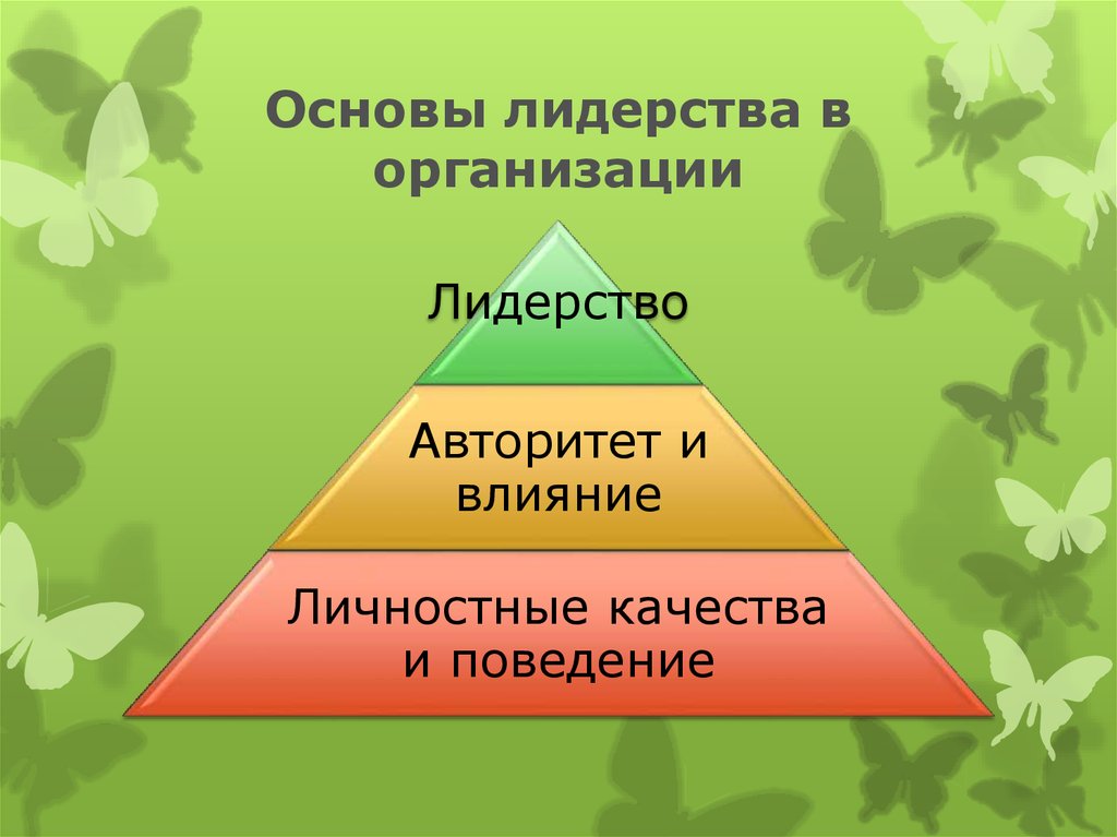 Какие виды лидеров выделяются при руководстве организацией