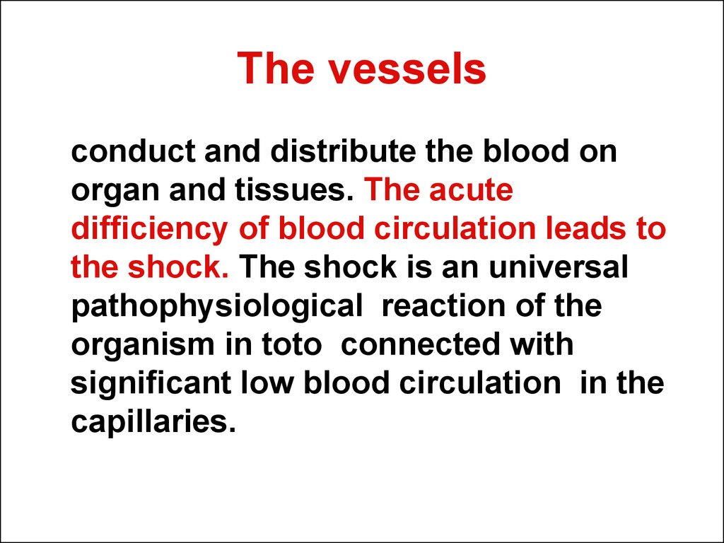 The vessels