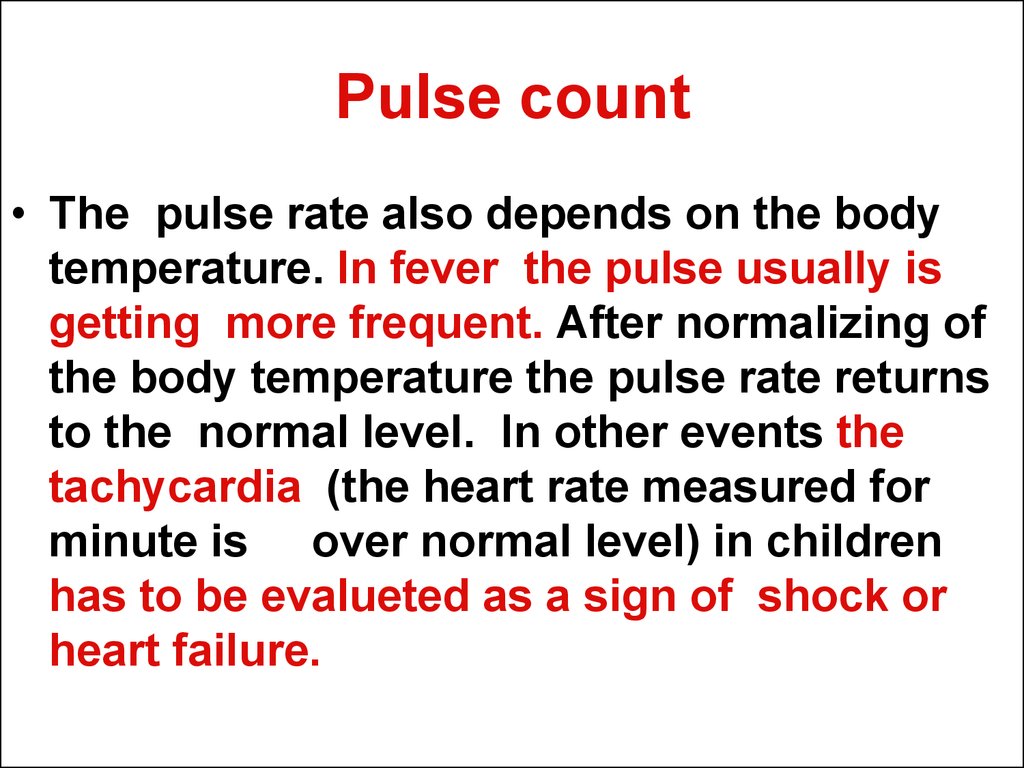 Pulse count