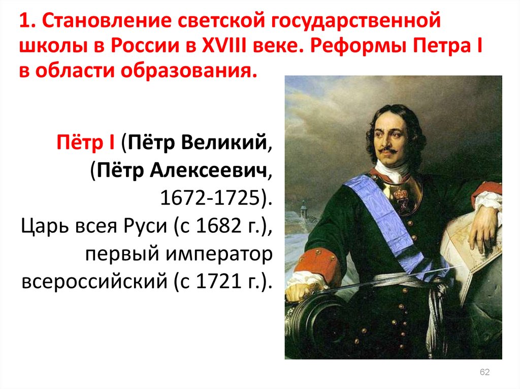 Презентация на тему образование россии в 18 веке