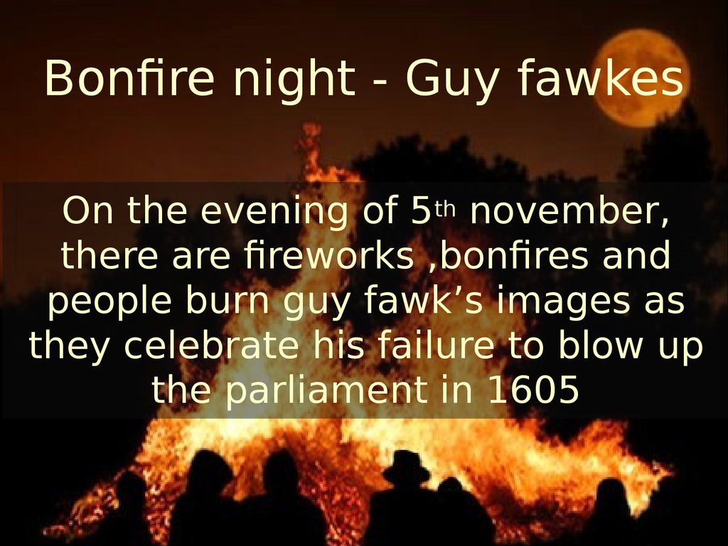 Bonfire night - Guy fawkes