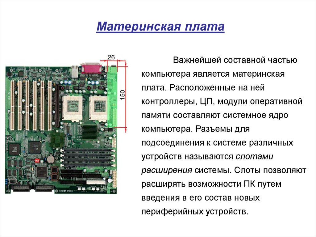 Оперативная память составляющая