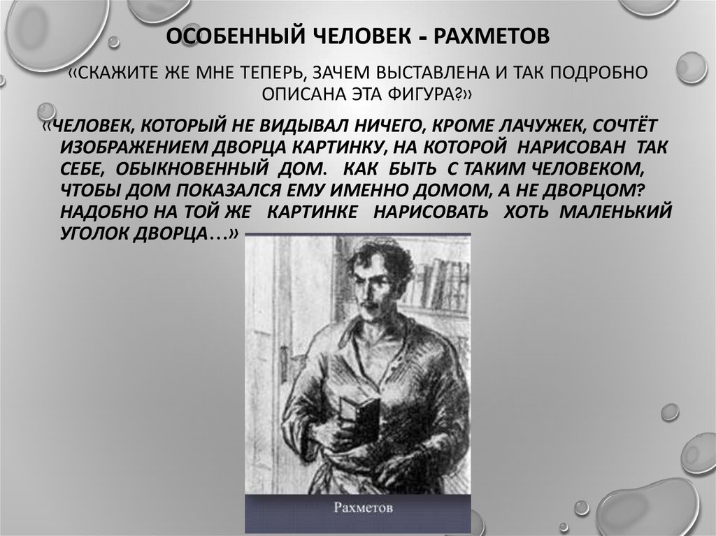 Образ Рахметова в романе Н. Г. Чернышевского “Что делать?”
