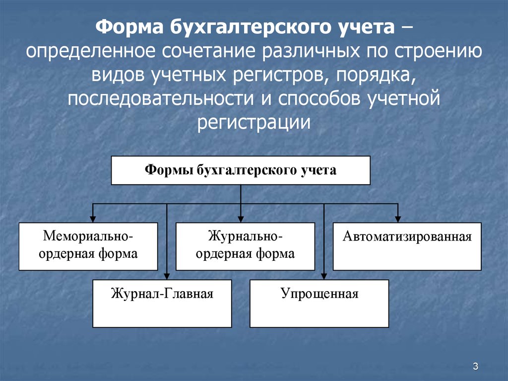 Форма бухгалтерского учета это