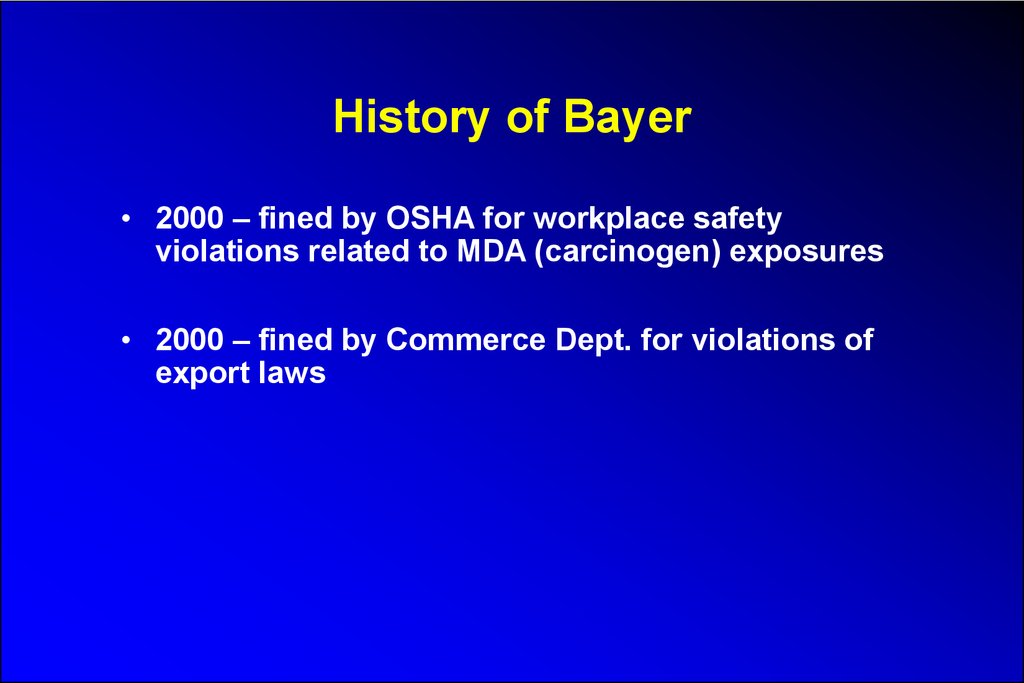 History of Bayer
