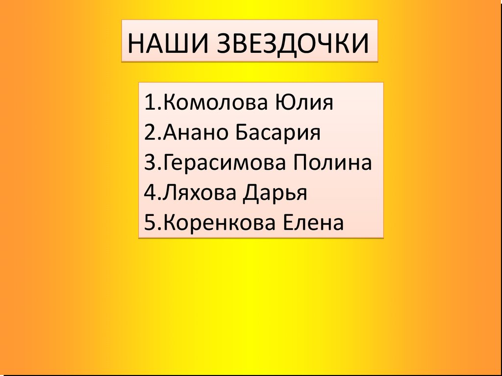 Презентация мои одноклассники