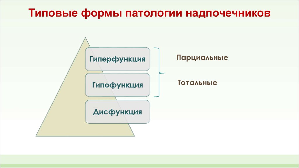 Формы патологии