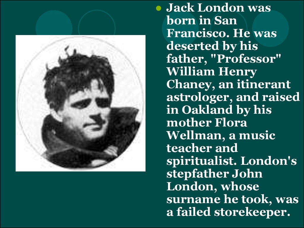 Jack london south of the slot analysis