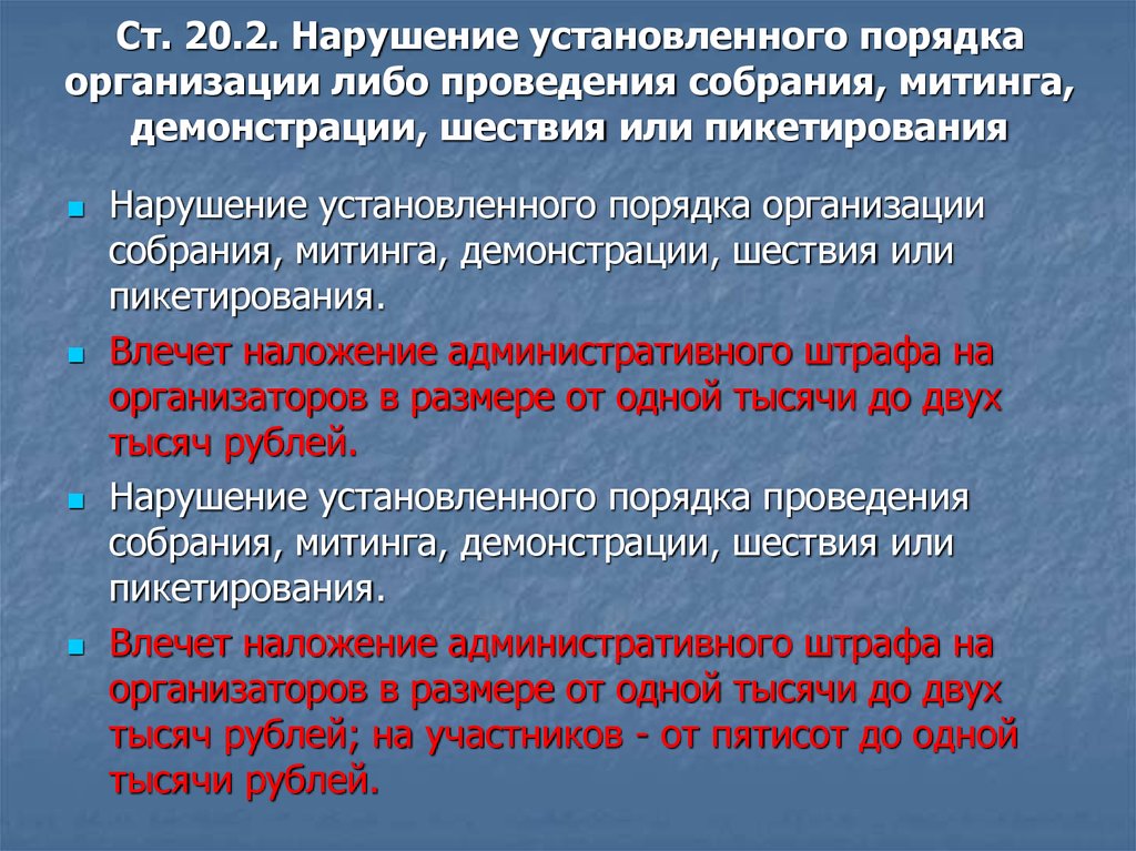 Ответственность за организацию. Порядок организации собраний и митингов. Правила организации митинга. Установленные правила проведения собраний и митингов. Нарушение порядка проведения митинга.