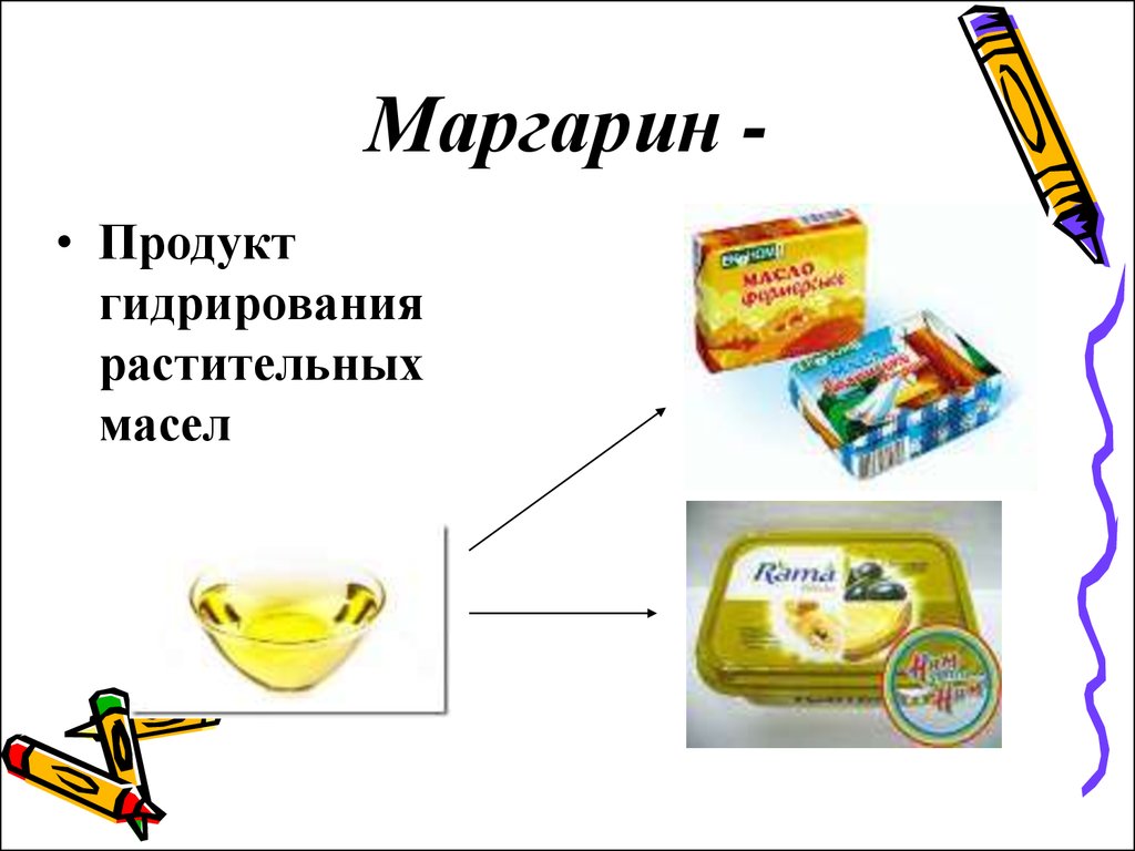 Процесс превращения растительного масла в маргарин гидролиз. Гидрогенизация маргарина. Гидрирование маргарина. Маргарин это химия. Гидрогенизация растительных масел.