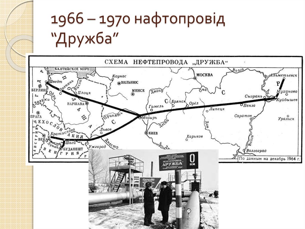 Карта нефтепроводов дружба