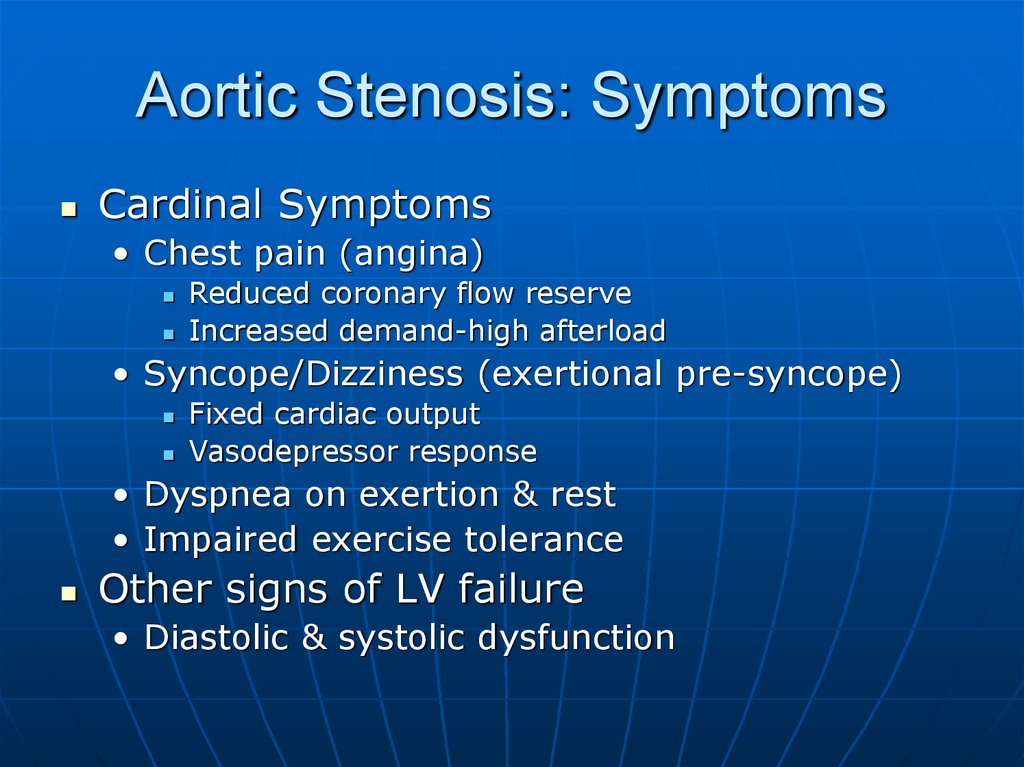 Aortic Stenosis Symptoms And Stages