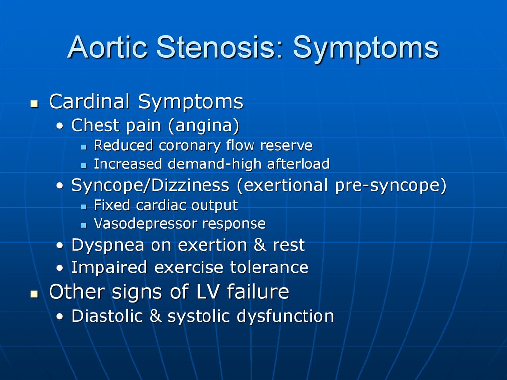 Aortic Stenosis Online Presentation