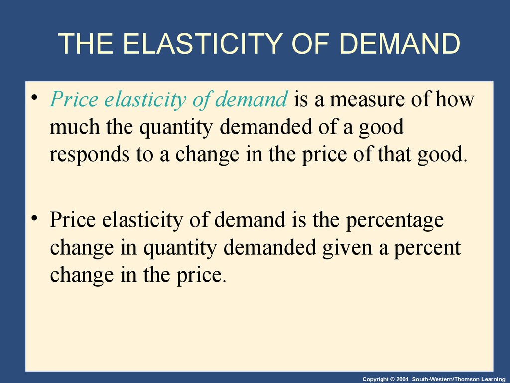 assignment on elasticity of demand ppt