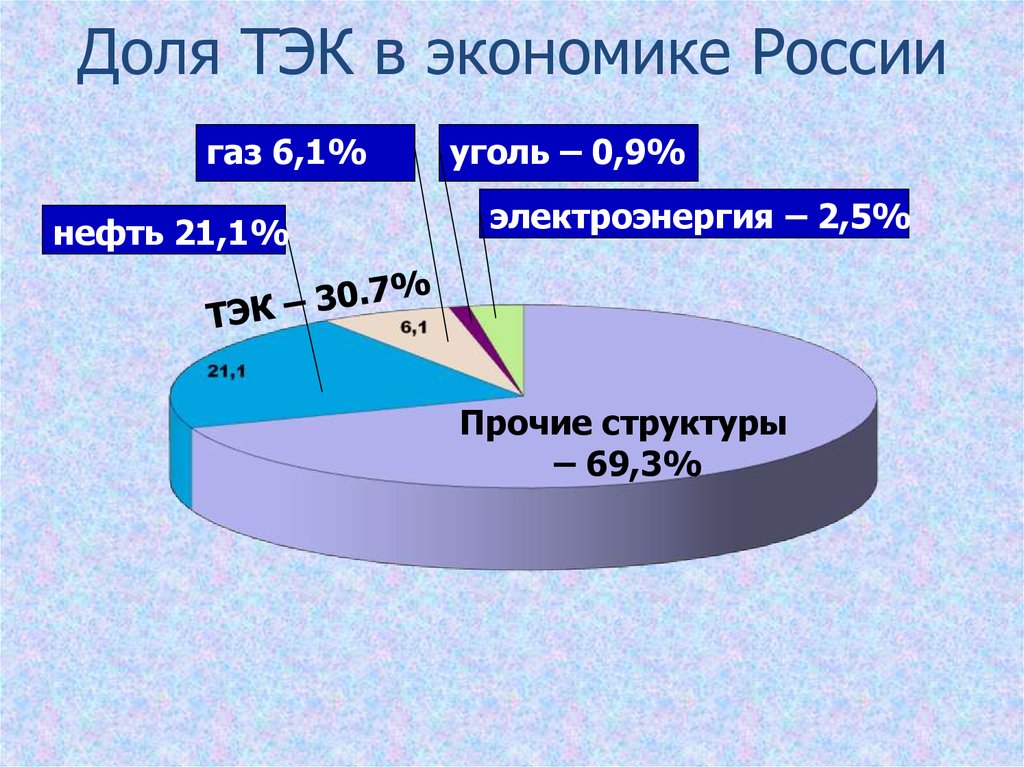 Диаграмма тэк россии